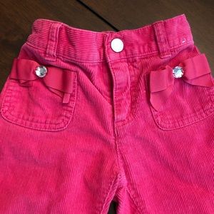 Hot pink girls cords